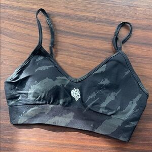 Darc Sport Everson Seamless Sports Bra Gray and Black